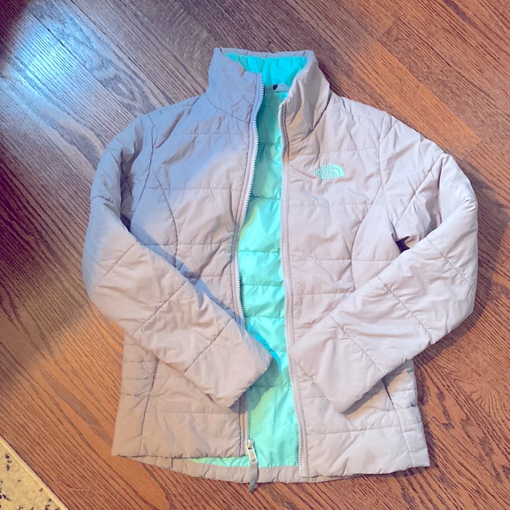 North Face light gray girls jacket/coat